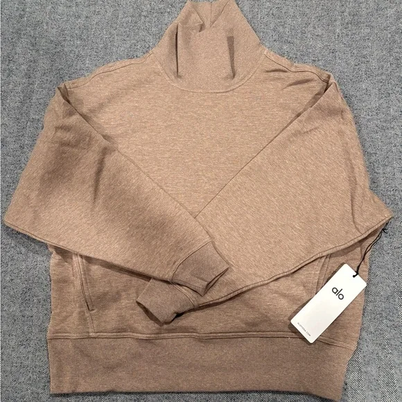 alo hazy mock neck pullover | size xs - Picture 2 of 5